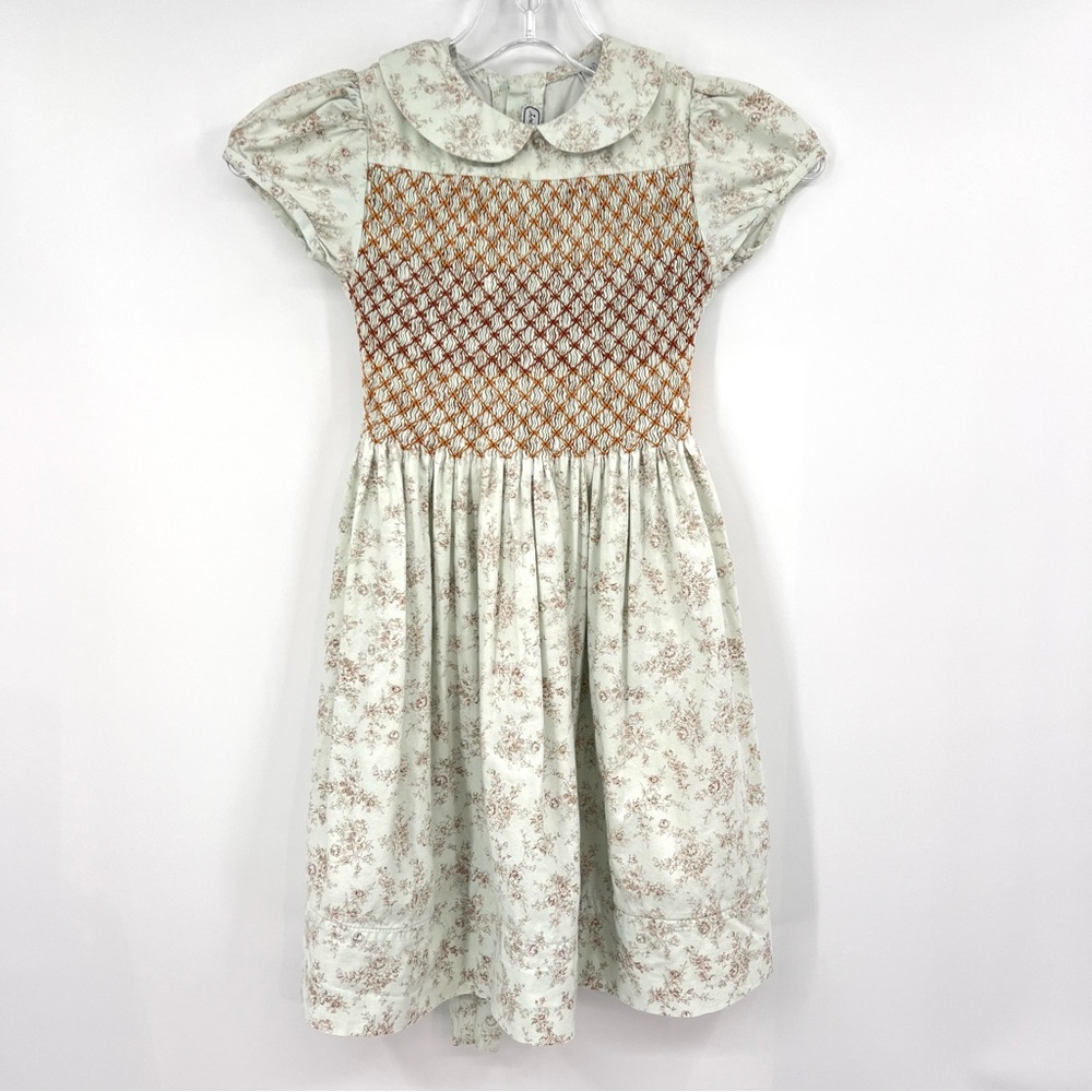 Isabel Garreton smock dress tie back‎ 6Y
